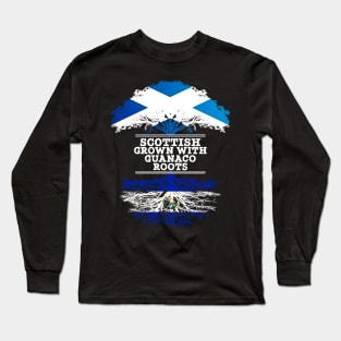 Scottish Grown With Guanaco Roots - Gift for Guanaco With Roots From El Salvador Long Sleeve T-Shirt